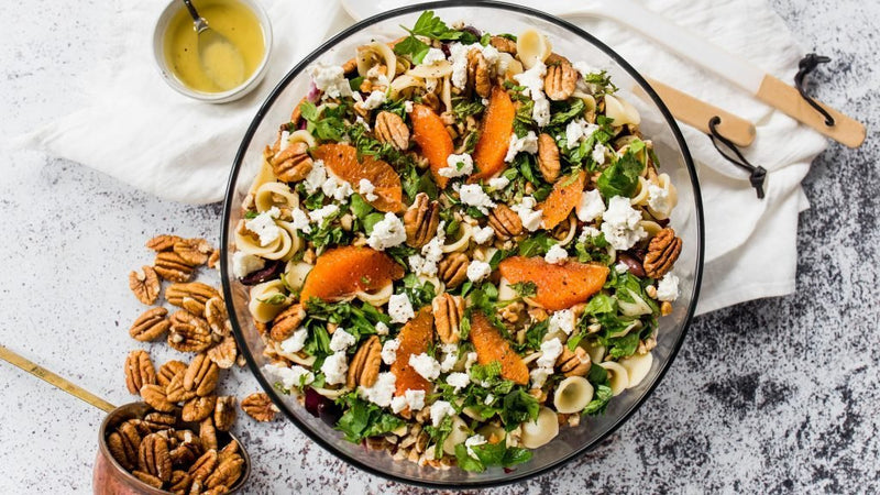 Millican Pecan - Mediterranean Pecan Pasta Salad