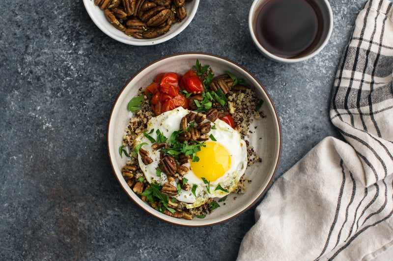 Millican Pecan - Za’atar Spiced Pecans and Quinoa Breakfast Bowl Recipe