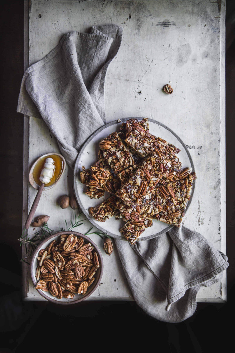 Millican Pecan - Savory Pecan and Rosemary Granola Bars Recipe