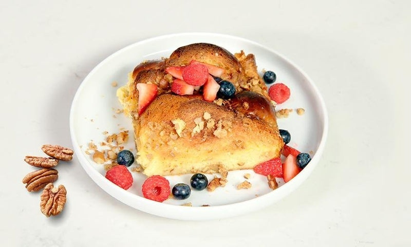 Millican Pecan - Baked French Toast with Pecan Crumble
