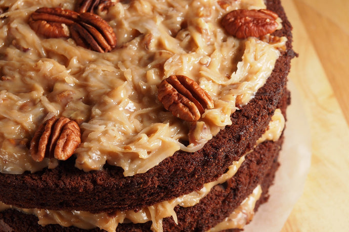 German Chocolate Cake with Pecan Icing