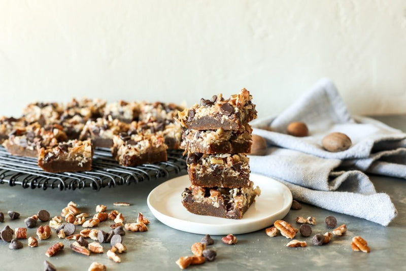 Millican Pecan - Paleo Gingerbread Pecan Magic Bars