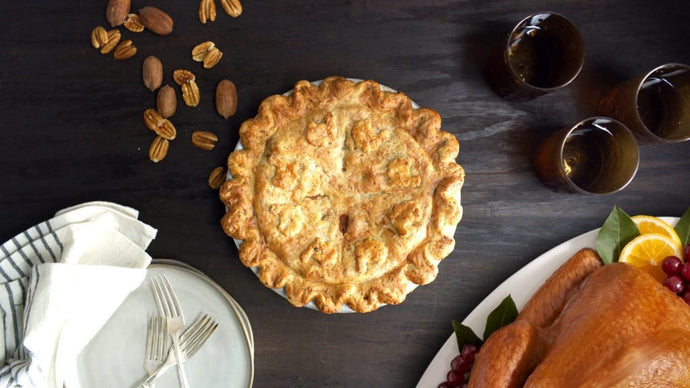 Turkey Pot Pie with Pecan Crust