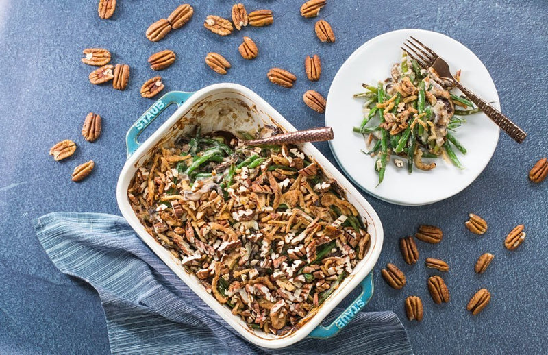 Millican Pecan - Pecan-Crusted Green Bean Casserole