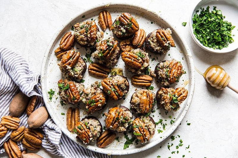 Millican Pecan - Pecan Stuffed Mushrooms