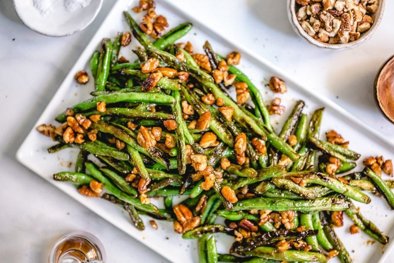 Millican Pecan - Charred Sesame Pecan Green Beans