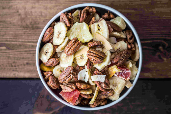 Dried Fruit and Honey Ginger Pecan Nut Snack Mix Recipe