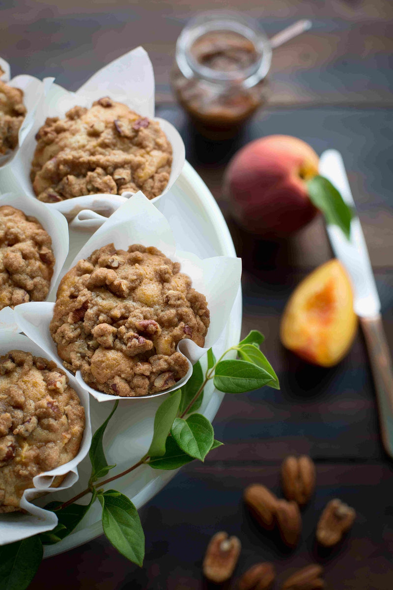 Millican Pecan - Peach and Pecan Yogurt Muffin Recipe