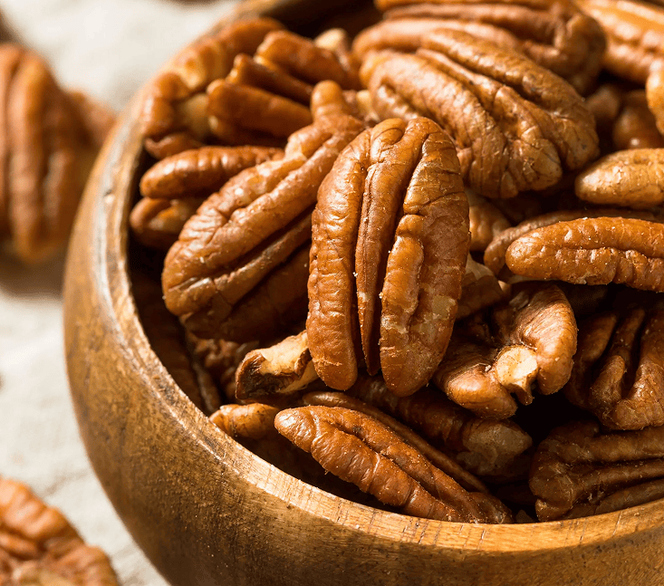 Guide illustrating a selection of pecan types