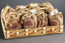 Load image into Gallery viewer, Pecan Halves with Decorative Display Basket | (16) 4 oz Burlap Bags