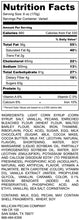 Load image into Gallery viewer, Chocolate Pecan Pie - nutrition label