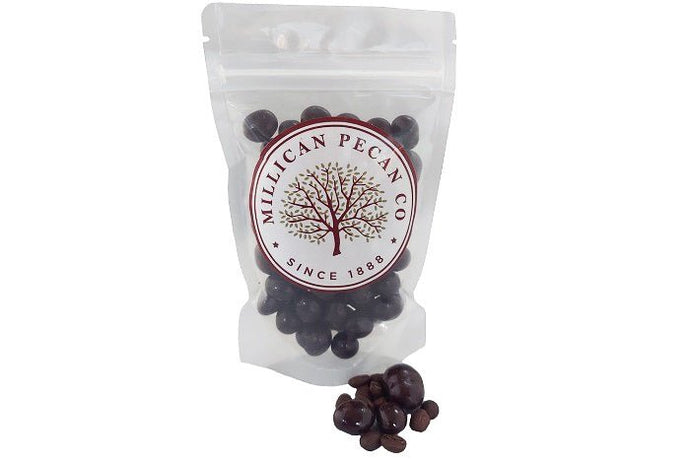 Millican Pecan Dark Chocolate Covered Coffee Beans - 4 oz bag