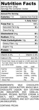 Load image into Gallery viewer, Chocolate Toffee Pecans 12 oz bag - nutrition label